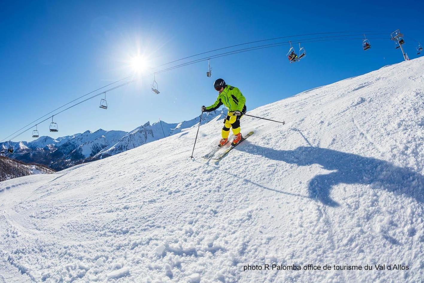 Studio chaleureux à la Foux D’Allos Extérieur photo
