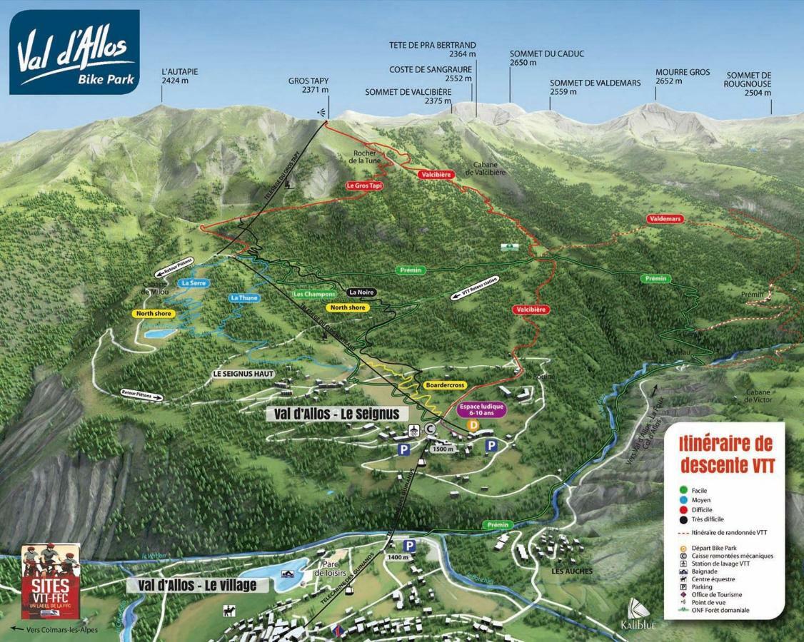 Studio chaleureux à la Foux D’Allos Extérieur photo